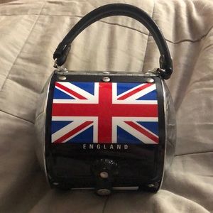 Little Earth vintage England license plate purse